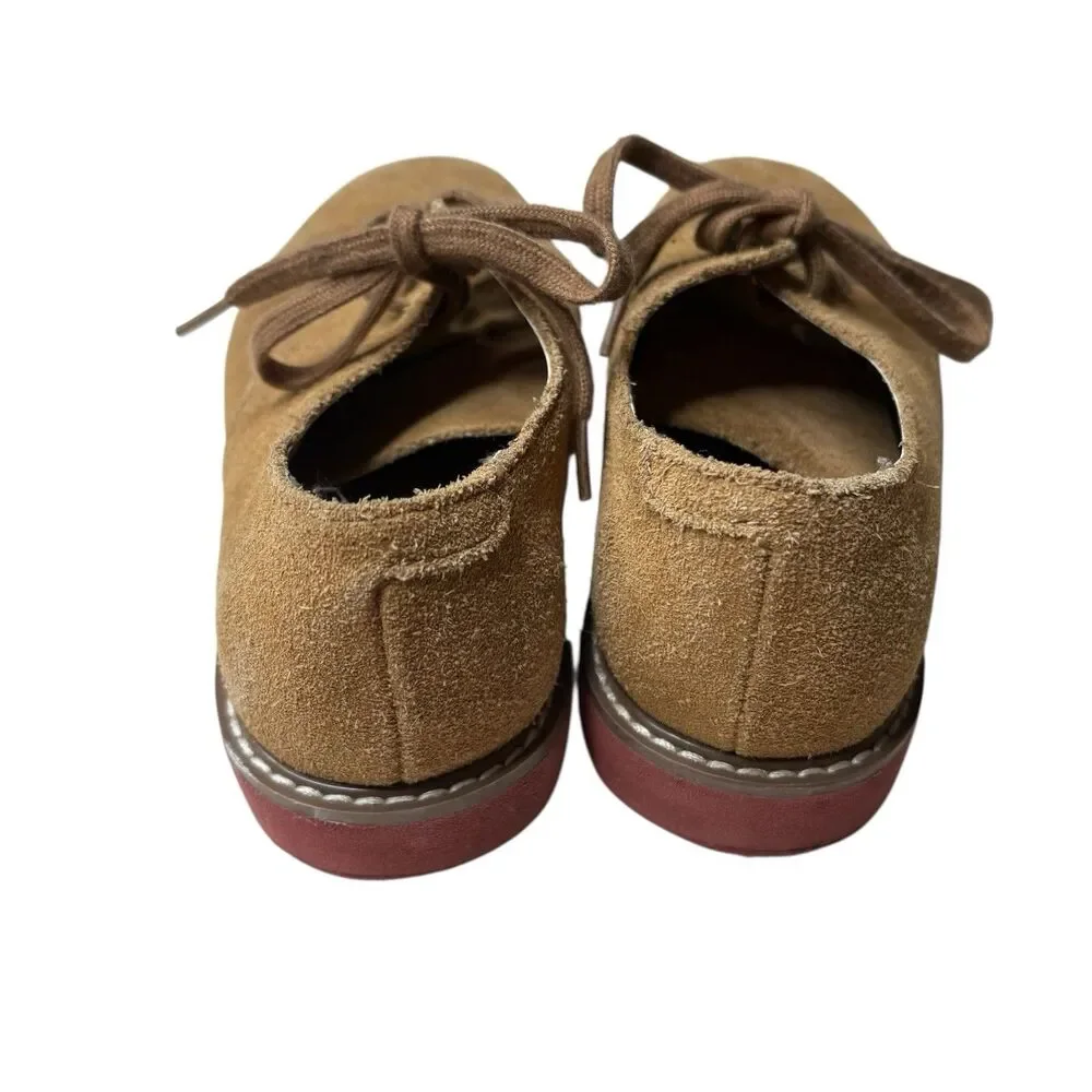 Sperry Caspian III Oxford Leather Upper Brown Shoes Lace Up Little Kids 1M